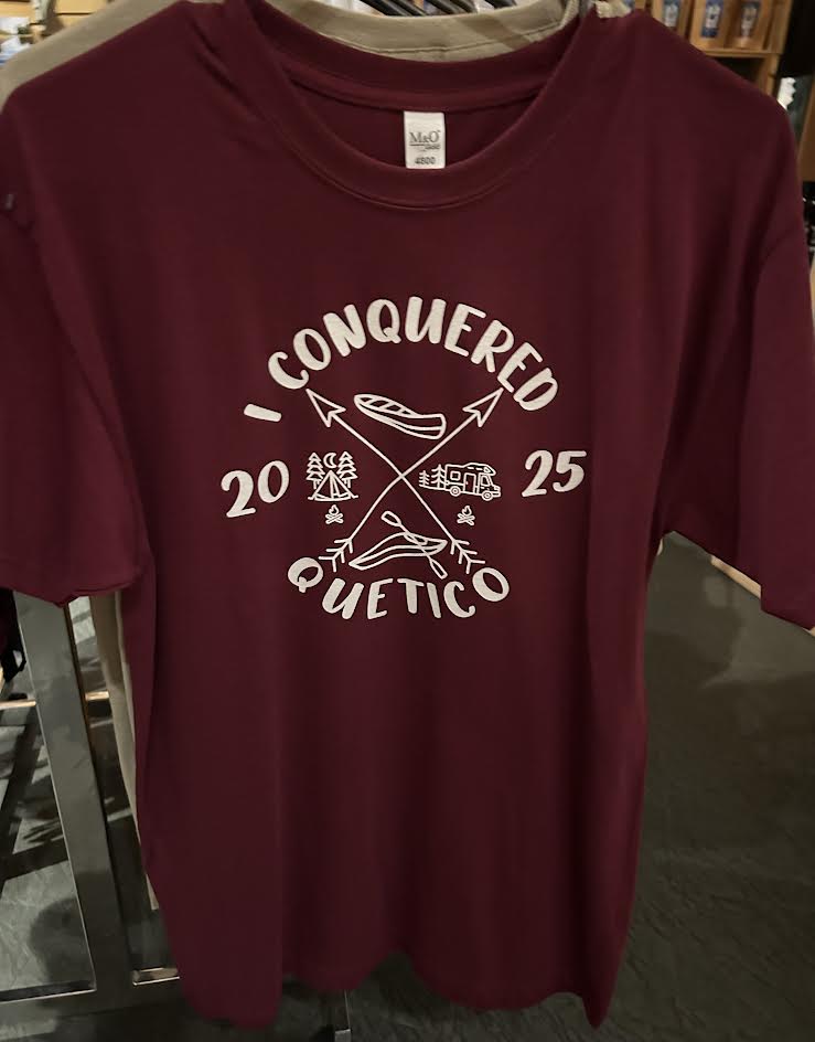 Maroon Soft Touch "I Conquered Quetico" T-Shirt