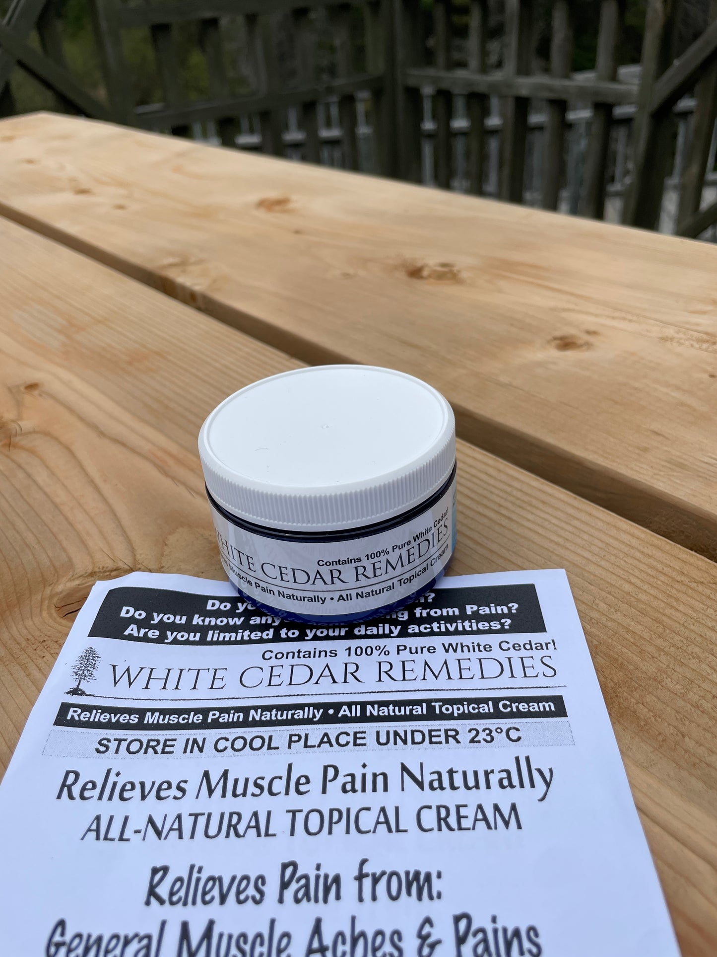 White Cedar Remedies - Muscle Relief Cream