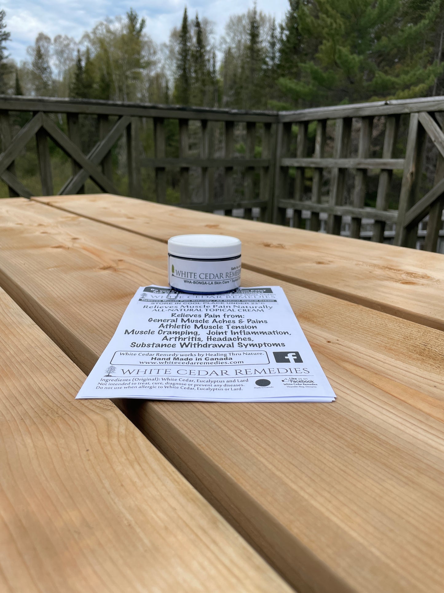 White Cedar Remedies - Muscle Relief Cream