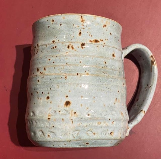 Small Handmade Mug (Pottery) Light Blue