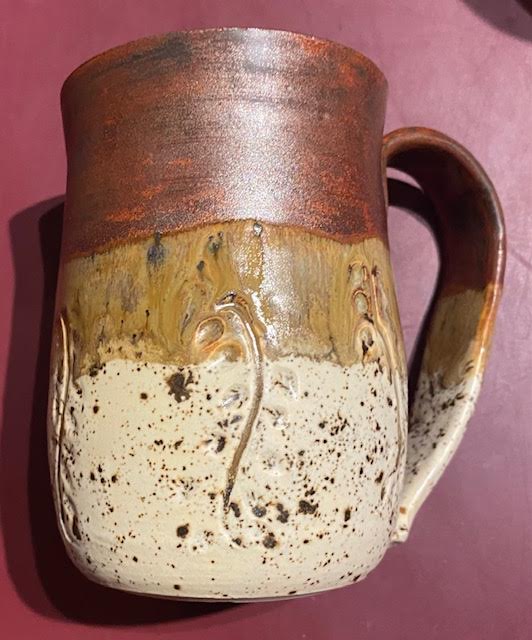 Handmade Mug with cool design (pottery)