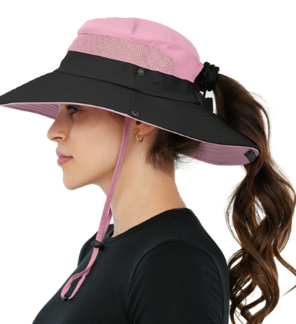 Ponytail Hat - Light Pink