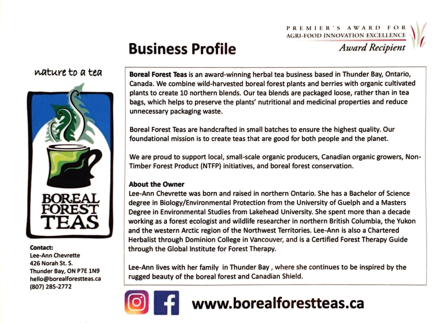 Boreal Forest Tea